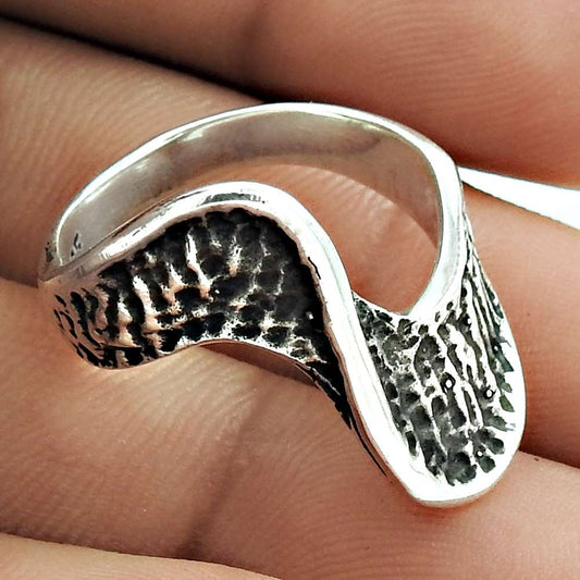 Artisan 925 Solid Sterling Silver Mothers Day Gift Jewelry Ring Size 6.5 K2