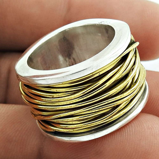 Artisan 925 Solid Sterling Silver Jewelry Band Ring Size 6.5 W17