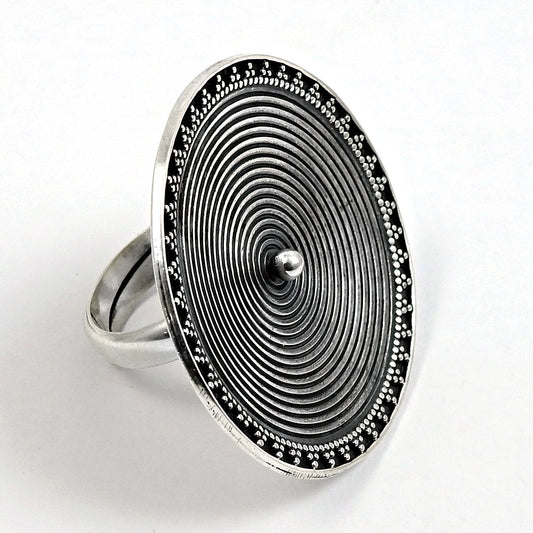 101 925 sterling silver adjustable cocktail ring handcrafted jewelry