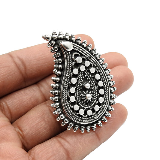 101 925 Solid Sterling Silver Antique Look Statement Ring H9