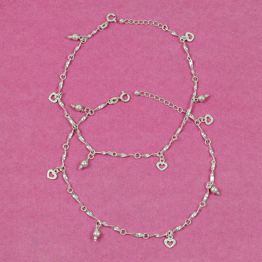 Trendy Solid 925 Sterling Silver Anklet Tribal Jewelry C1