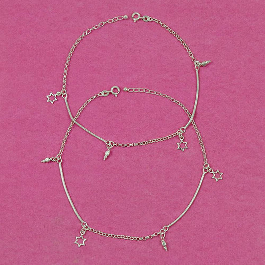 Scrumptious Solid 925 Sterling Silver Anklet Jewelry G1