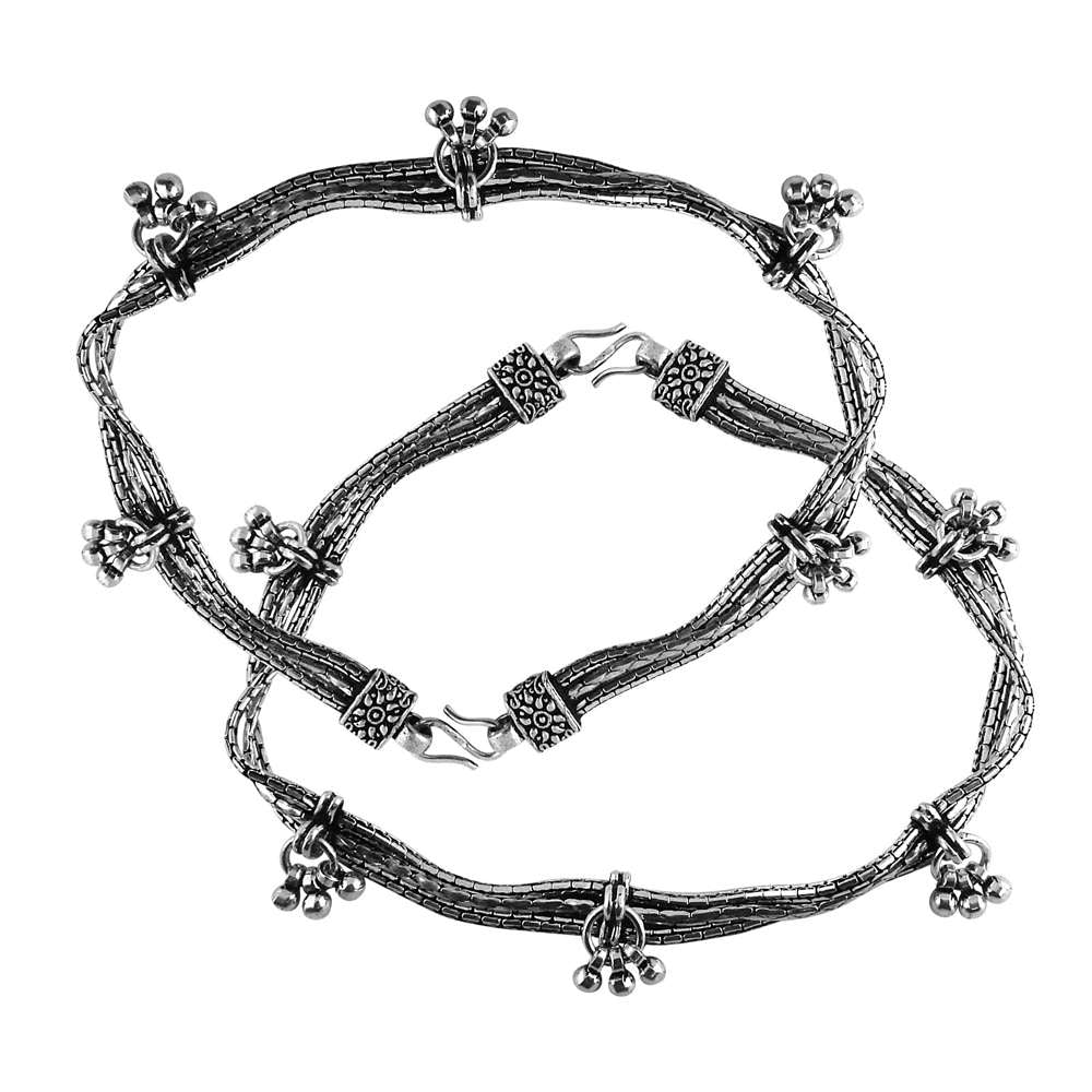 Modern Style 925 Sterling Silver Anklets