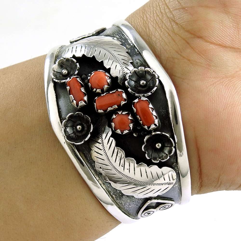 Big Secret Design 925 Silver Coral Bangle