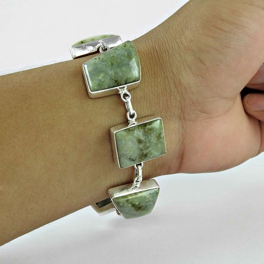 Best Design Gemstone Sterling Silver Bracelet Jewelry