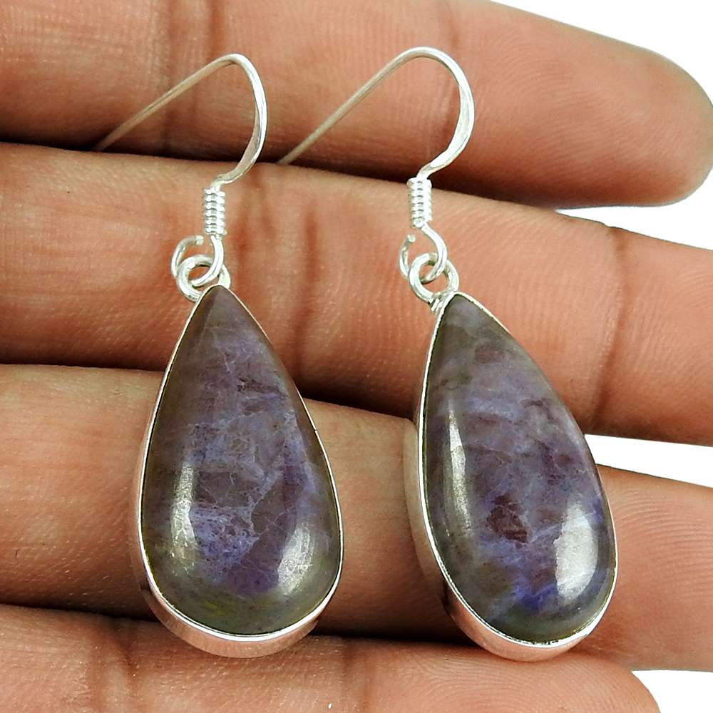 Designer Tiffany Gemstone Earrings 925 Silver Jewellery