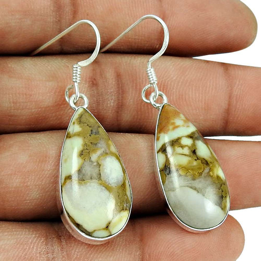 Secret 925 Sterling Silver Brecciated Mookaite Earrings Manufacturer