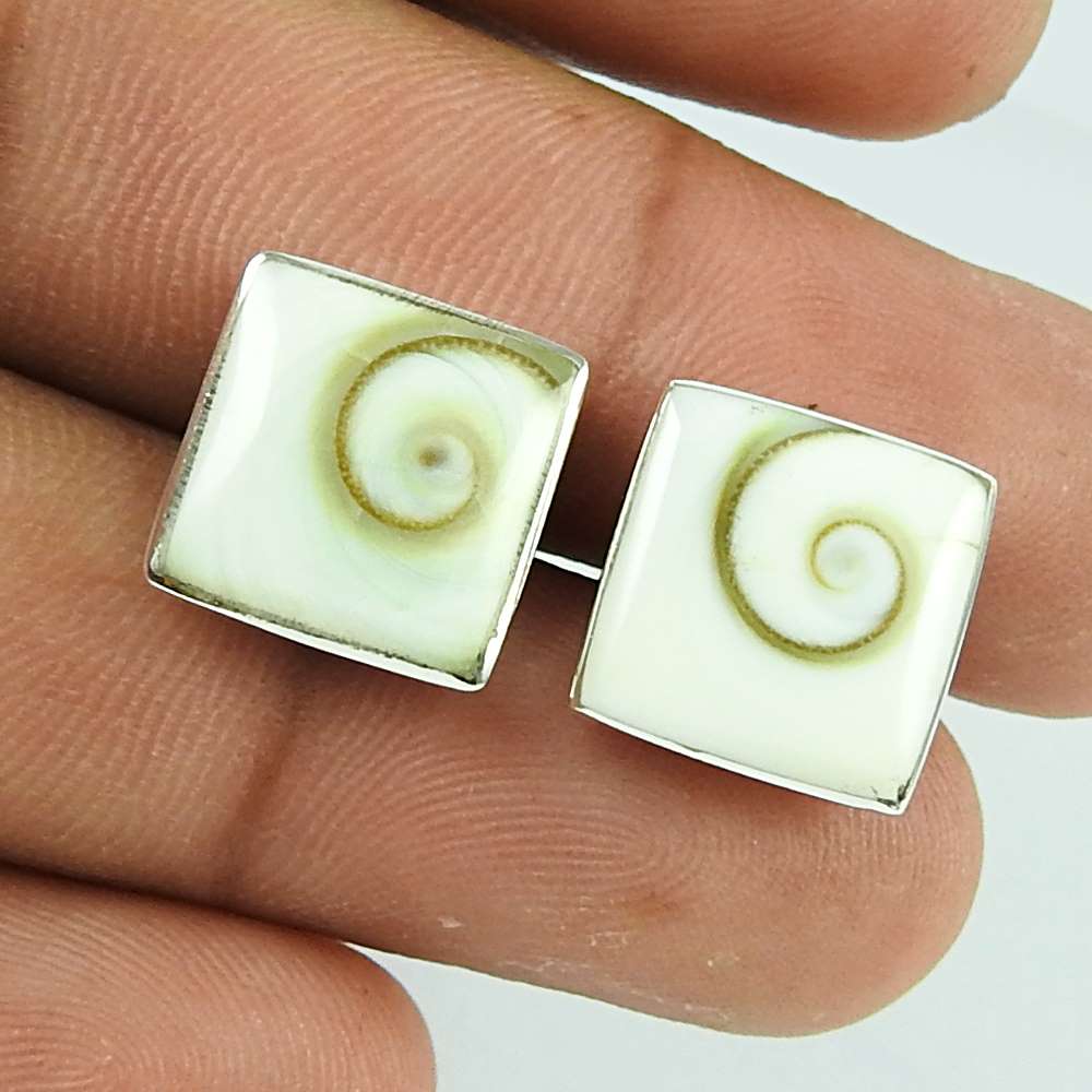 Trendy Shiva Eye Sterling Silver Stud Earrings 925 Sterling Silver Jewellery
