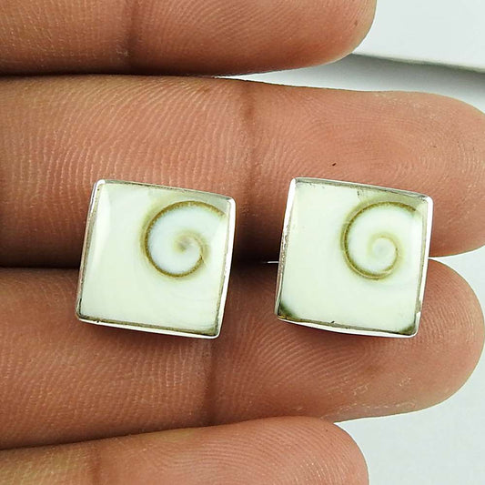 Designer Shiva Eye Sterling Silver Stud Earrings 925 Sterling Silver Indian Jewellery