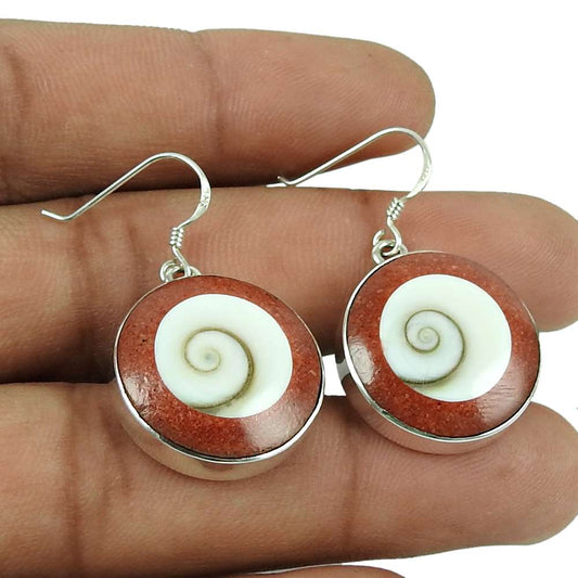 Handy 925 Sterling Silver Shiva Eye Earrings
