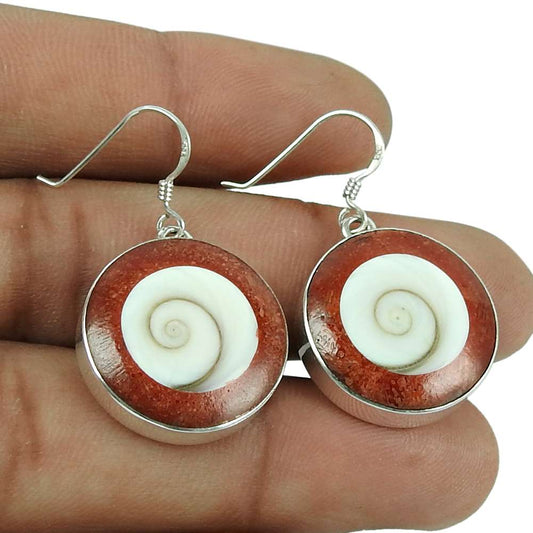 Pleasing 925 Sterling Silver Shiva Eye Earrings
