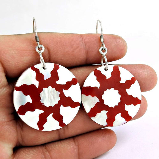 Big Amazing 925 Sterling Silver Shell Earrings Exporter