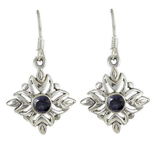 Maya Freedom 925 Sterling Silver Iolite Earrings Supplier