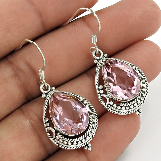 Christmas Gift Natural Cubic Zirconia Earrings 925 Silver M1