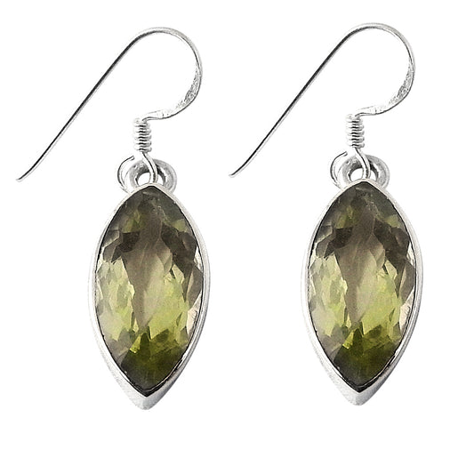 Christmas Gift 925 Sterling Silver Natural Citrine Drop/Dangle Earrings L10