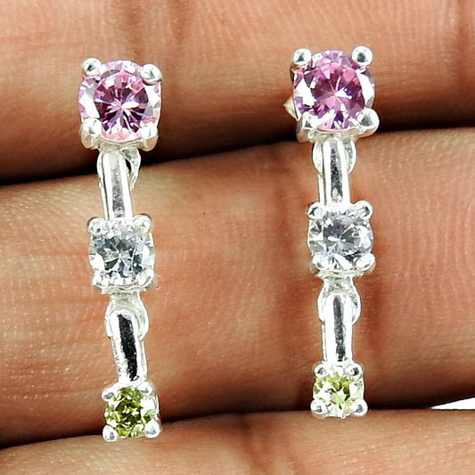 Leading CZ Earrings 925 Sterling Silver Fashion Jewellery