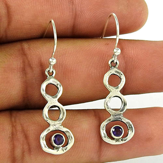 Party Wear 925 Sterling Silver Amethyst Gemstone Earring Hersteller
