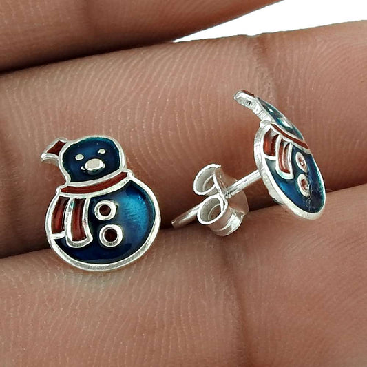 Franqipani Queen 925 Sterling Silver Enamel Earrings Wholesale Price