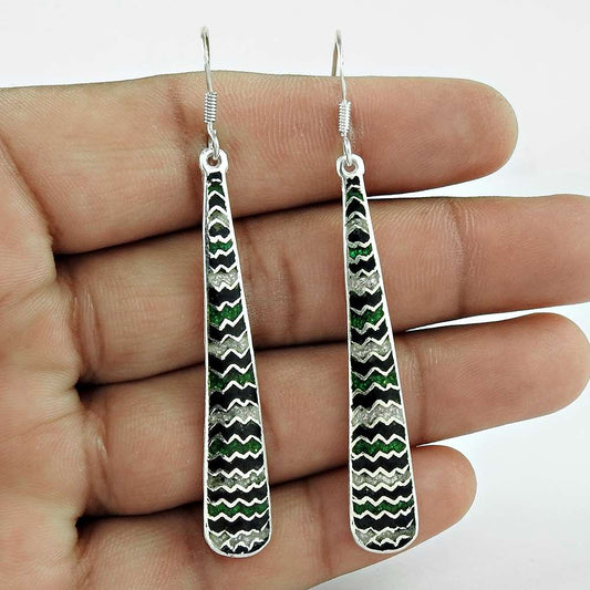 Lovely Inlay 925 Sterling Silver Earrings Lieferant