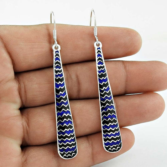Draditions Inlay 925 Sterling Silver Earrings Manufacturer