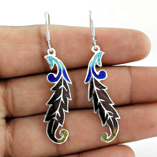 Sightly Inlay 925 Sterling Silver Earrings Al por mayor