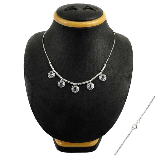 Gift For Women Cluster Statement Necklace 925 Silver Natural Iolite Gemstone D1