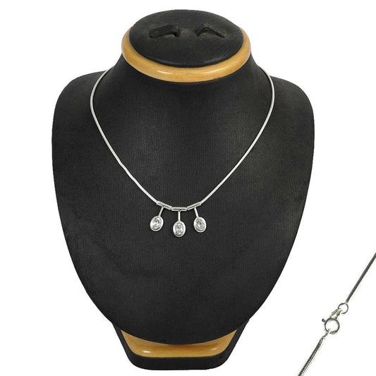 Anniversary Gift For Her Natural Crystal Cluster Vintage Necklace 925 Silver Y5