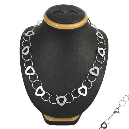 925 Sterling Silver Handcrafted Jewelry Cluster Necklace E1