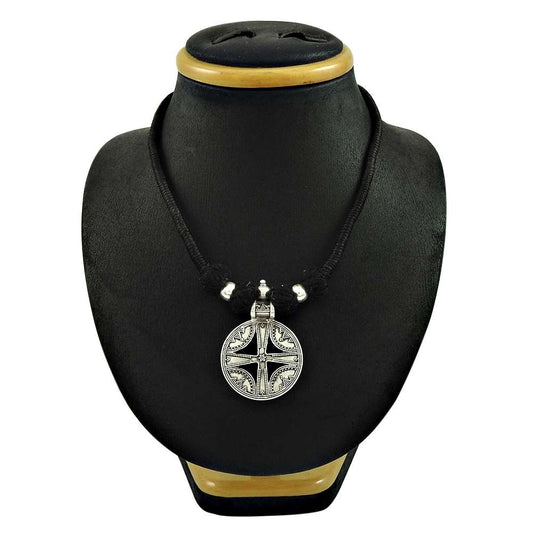 925 Sterling Silver Handcrafted Jewelry Cluster Artisan Thread Necklace Z19