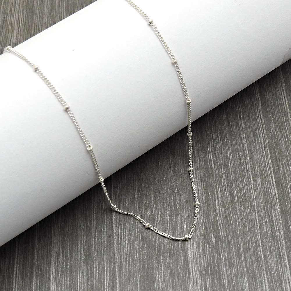 Chain Necklace 925 Solid Sterling Silver Handmade Indian Jewelry U23