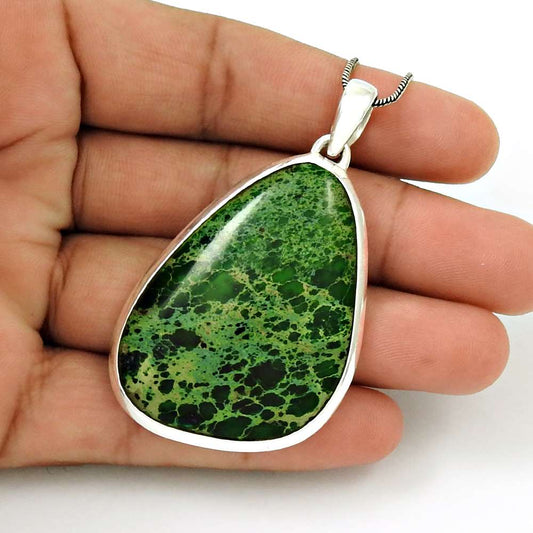 Halloween Gift 925 Sterling Silver Natural Resolite Gemstone Jewelry Pendant R9