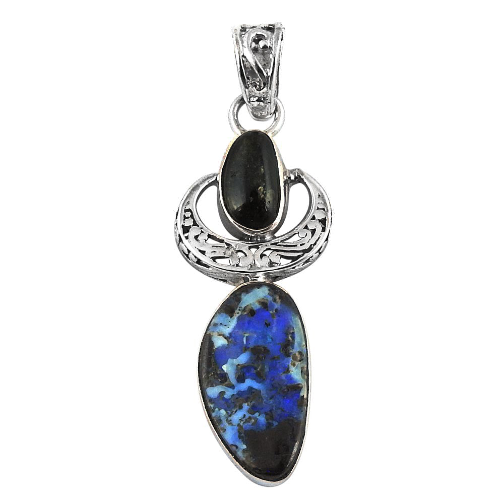 Christmas Gift Natural Opal Gemstone Pendant 925 Sterling Silver U3