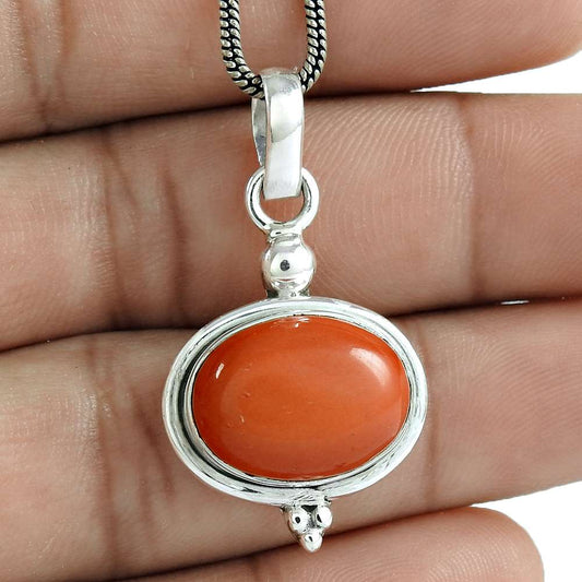 Halloween Gift 925 Sterling Silver Natural Jasper Gemstone Jewelry Pendant X10