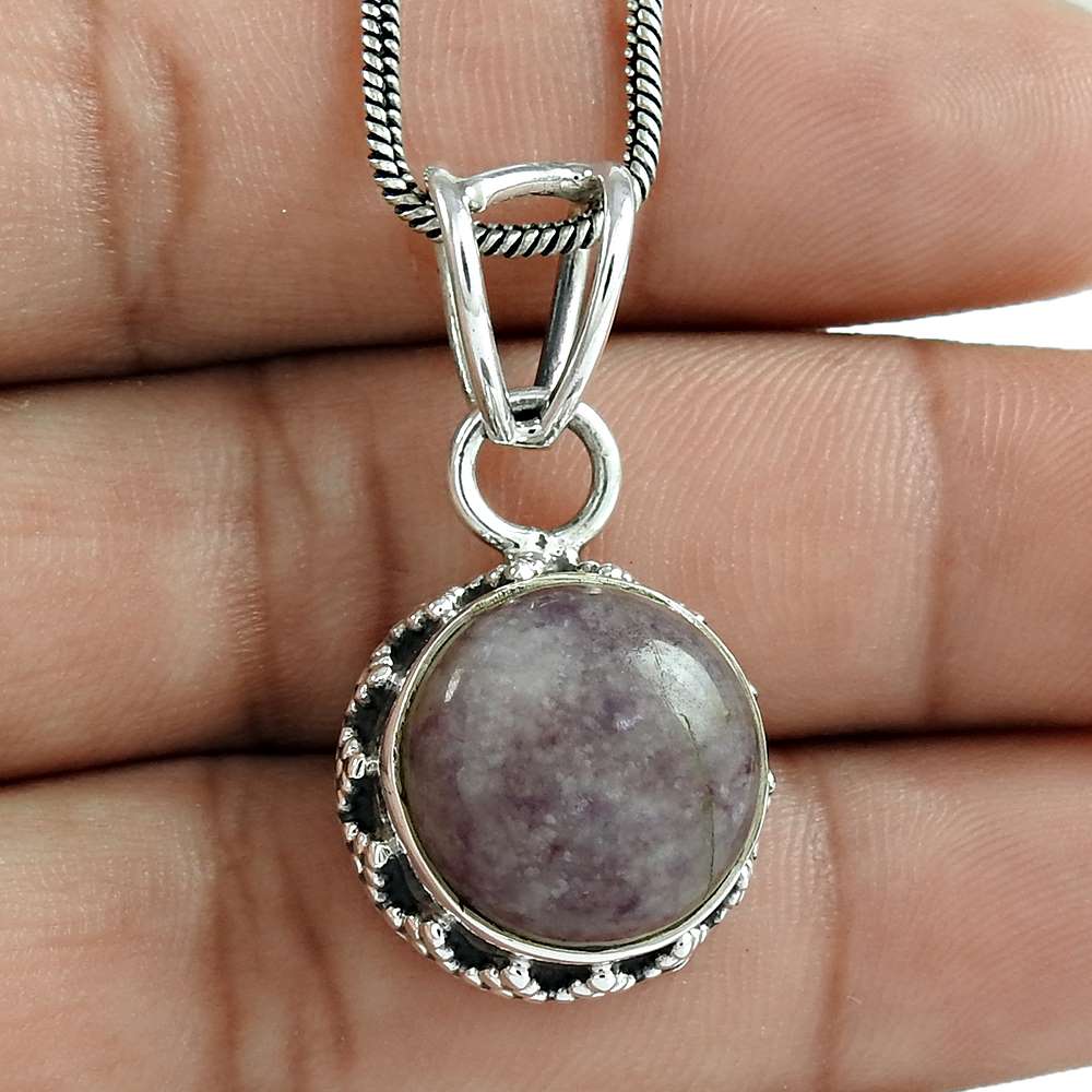 Birthday Gift For Her Natural Star Ruby Gemstone Pendant Boho 925 Silver O7