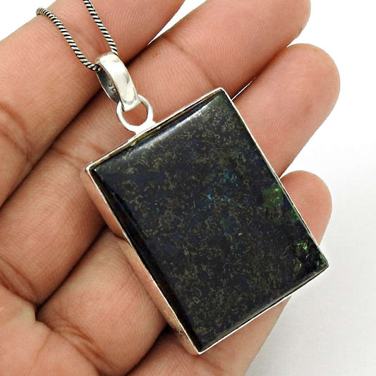 Birthday Gift For Her Natural Stone Gemstone Pendant Bohemian 925 Silver X18