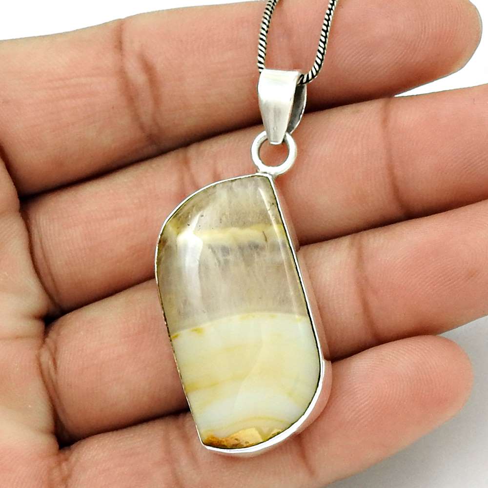 Natural Fuchsite Gemstone Jewelry 925 Sterling Silver Pendant Boho For Girls S19