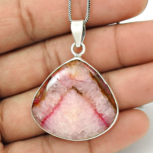 Gift For Women Pendant Stylish 925 Sterling Silver Natural Fuchsite Gemstone F22