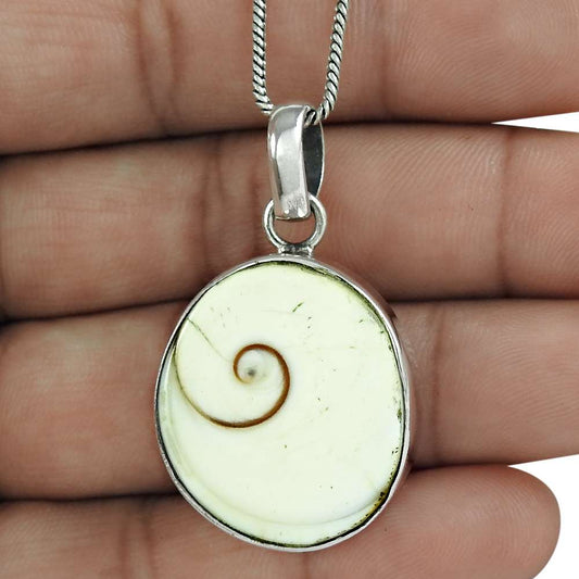 Natural Shiva Eye Gemstone Jewelry 925 Sterling Silver Pendant L14