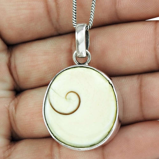 Halloween Gift Pendant 925 Sterling Silver Natural Shiva Eye Gemstone T14
