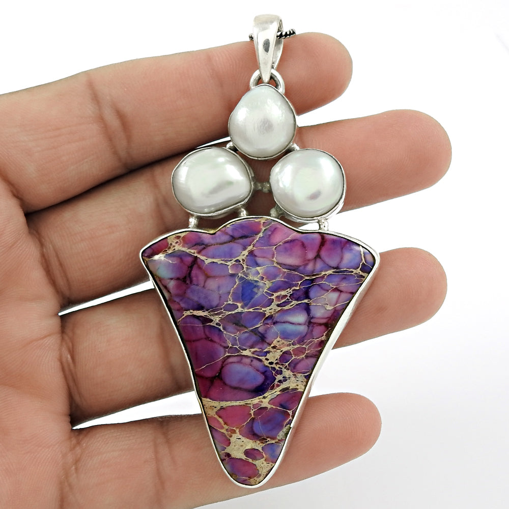 Christmas Gift Natural Turtella Gemstone Pendant 925 Sterling Silver Y5