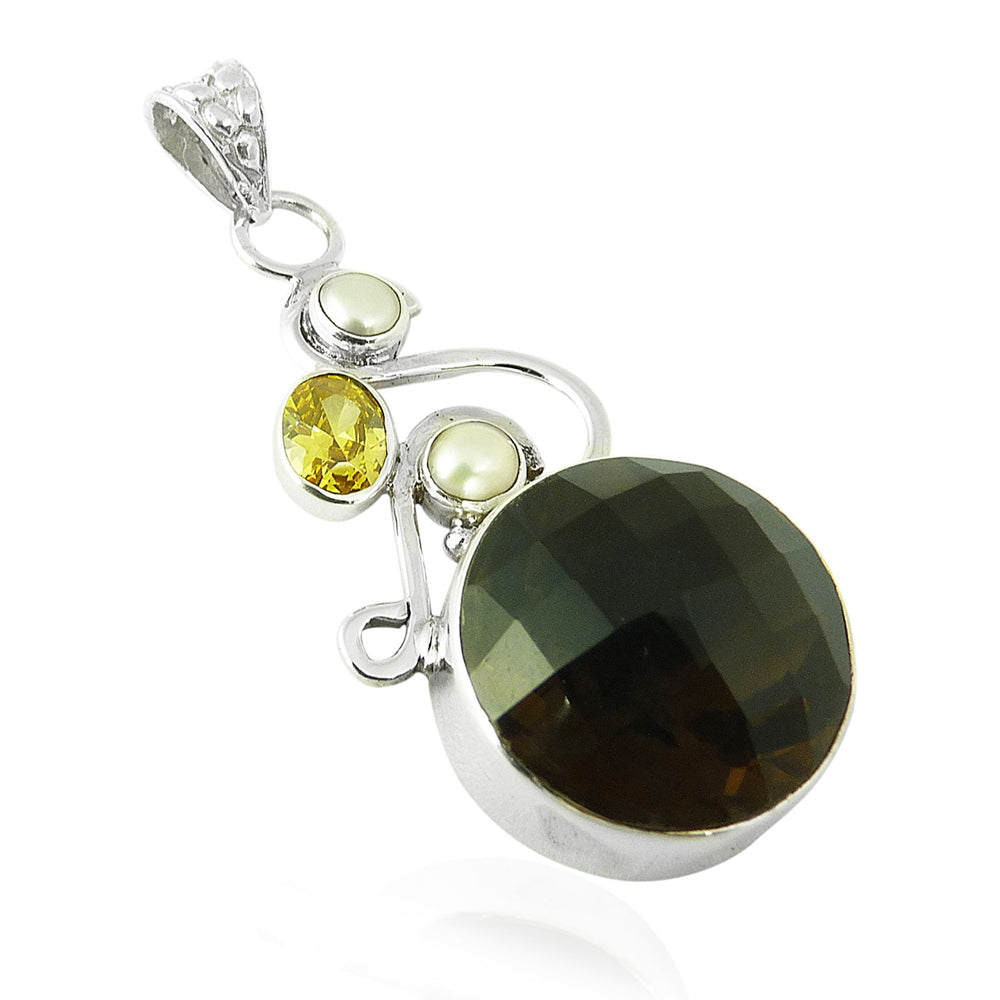 Christmas Gift 925 Sterling Silver Natural Onyx Gemstone Jewelry Pendant J15