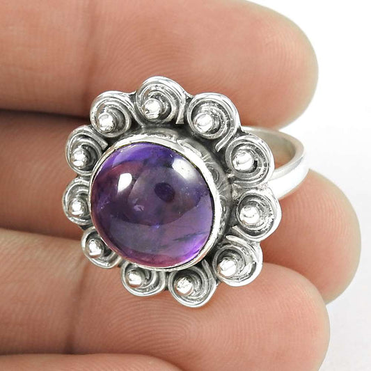 Delicate Light 925 Sterling Silver Amethyst Ring Wholesale