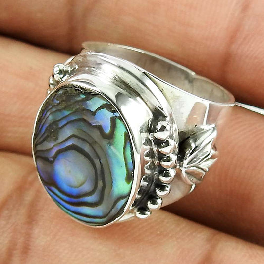 Indian Sterling Silver Jewellery Lovely Shell Ring