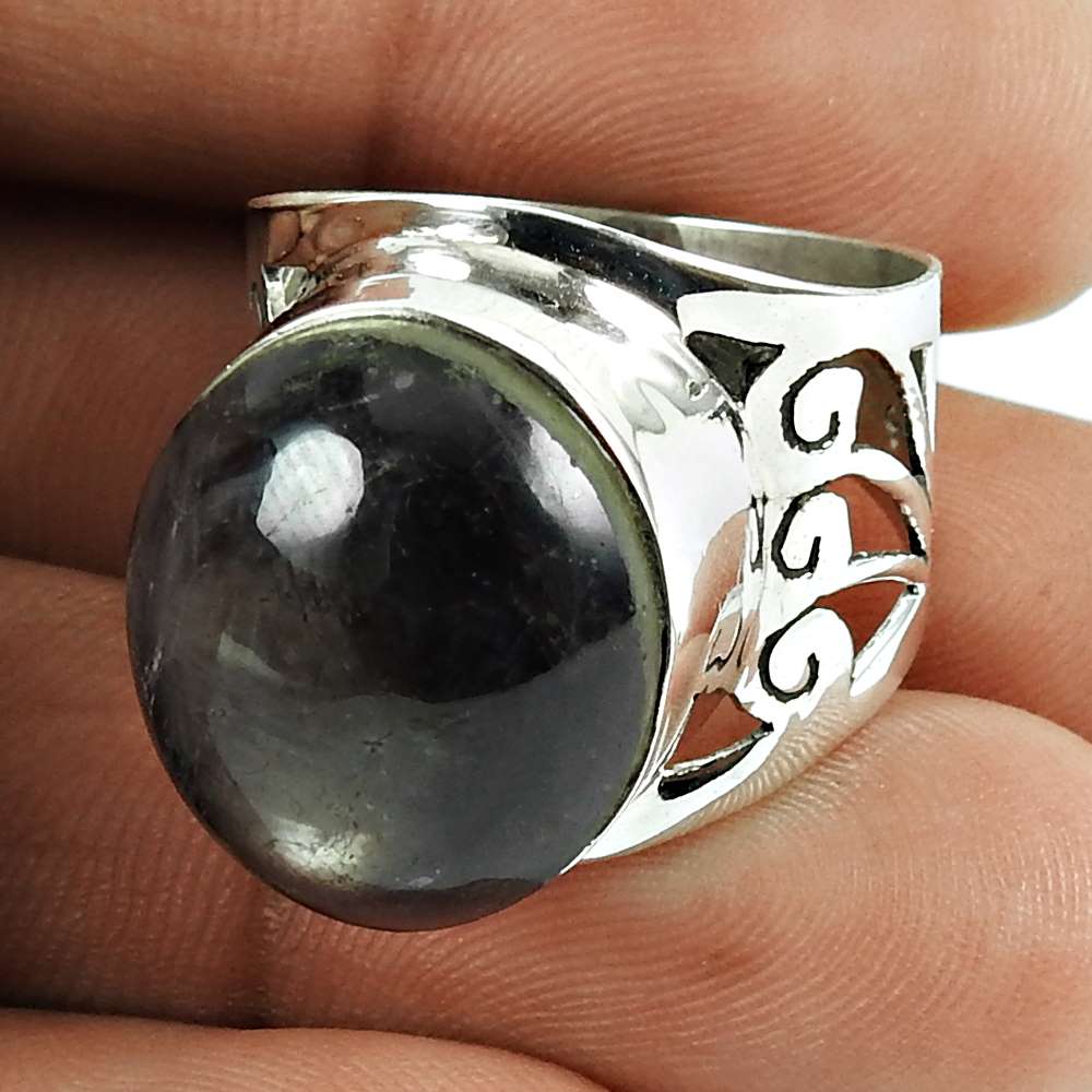 Scrumptious Star Ruby Gemstone Sterling Silver Ring 925 Sterling Silver Jewellery