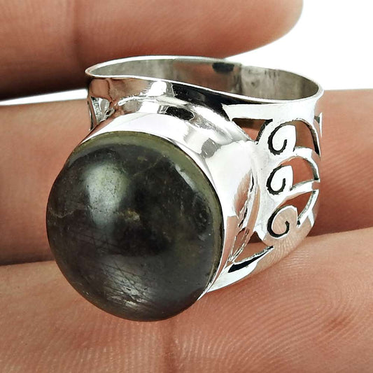 Classic Star Ruby Gemstone Sterling Silver Ring 925 Sterling Silver Jewellery