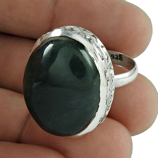 Woman Gift Natural Picasso Jasper Statement Ring Size 8 925 Silver A25