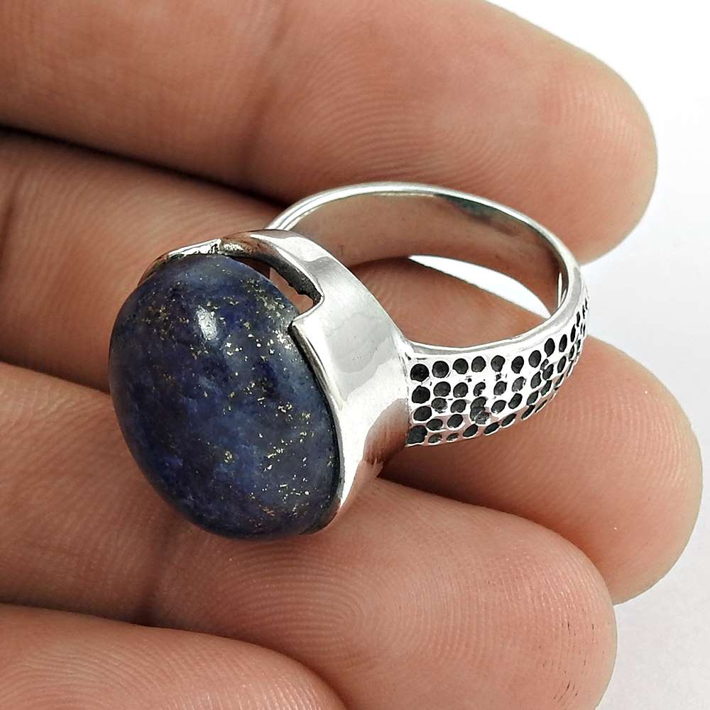 Awesome 925 Sterling Silver Lapis Ring