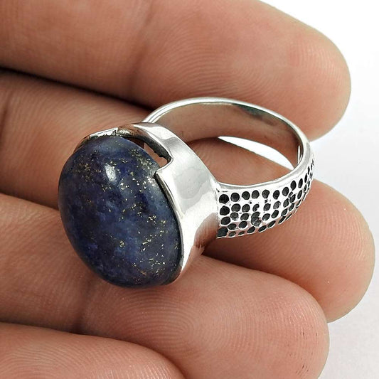 Awesome 925 Sterling Silver Lapis Ring