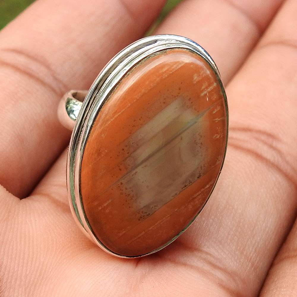 Sterling Silver Fashion Jewellery Fashion Sponge Coral Gemstone Ring Supplier India