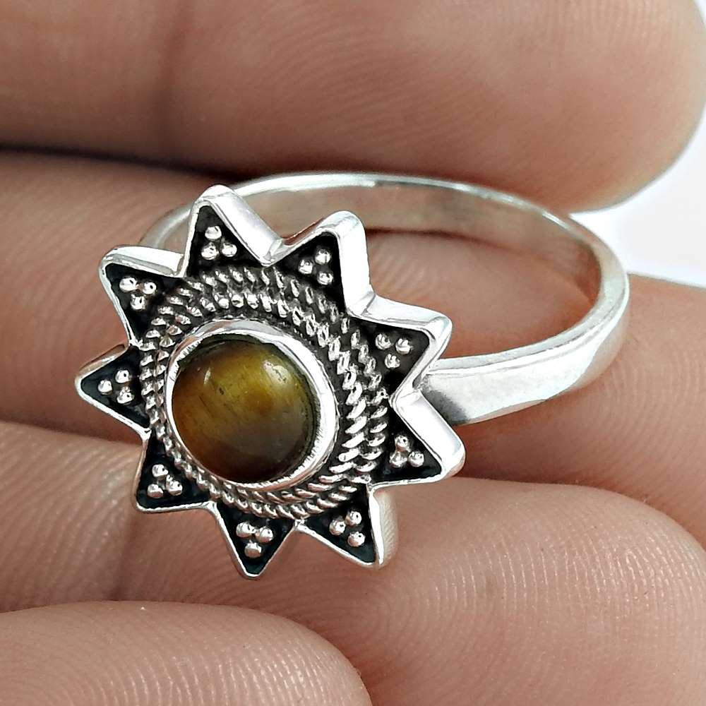 Rare 925 Sterling Silver Turquoise Gemstone Ring Ethnic Jewelry Wholesale